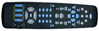 remote control for lights, tv, satellite, stereo, fireplace